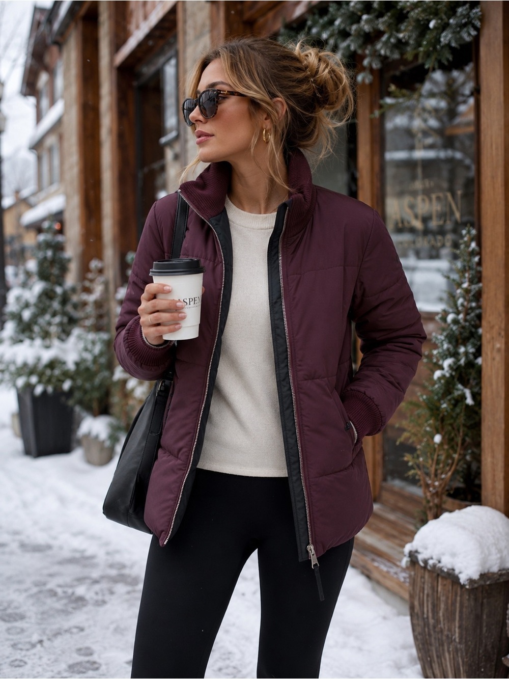 Norden Malin Reversible Polartec Insulated Stretch Jacket Wine Charcoal M